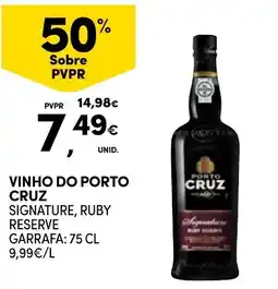Continente Bom dia Vinho do porto cruz promoção