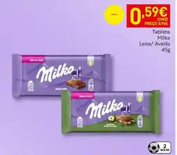 Recheio Tablete Milka Leite/ Avelãs promoção