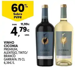 Continente Bom dia Vinho ciconia premium, promoção