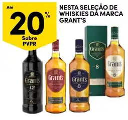 Continente Bom dia Nesta seleção de whiskies då marca grant's promoção