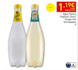 Recheio Água Tónica Original/ Zero/ Ginger Ale Schweppes promoção