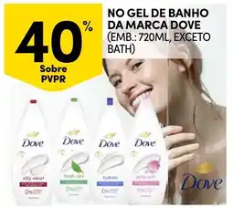 Continente Bom dia No gel de banho da marca dove promoção