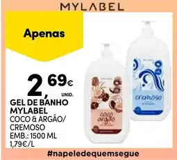 Continente Bom dia Gel de banho mylabel promoção