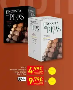 Recheio Vinho Encosta das Pipas Tinto/ Branco Bag In Box promoção