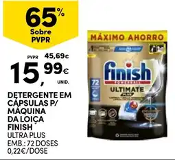 Continente Bom dia Detergente em capsulas p/ maquina da loiça finish promoção