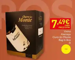 Recheio Vinho Alentejo Ouro do Monte Bag in Box promoção
