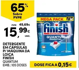 Continente Bom dia Detergente em capsulas p/ máquina da loica finish quantum promoção