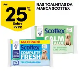 Continente Bom dia Nas toalhitas da marca scottex promoção