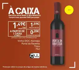 Recheio Vinho DOC Alentejo Porta da Ravessa Tinto promoção