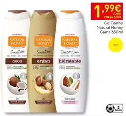 Recheio Gel Banho Natural Honey Gama promoção