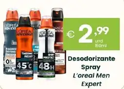 Roque Supermercados Desodorizante Spray L'oreal Men Expert promoção