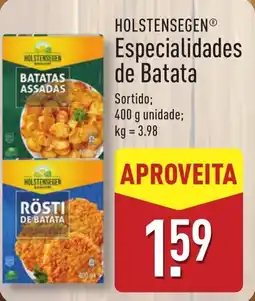 ALDI HOLSTENSEGEN Especialidades de Batata promoção