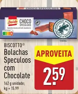 ALDI BISCOTTO Bolachas Speculoos com Chocolate promoção