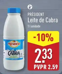 ALDI PRÉSIDENT Leite de Cabra promoção