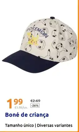 Action Boné de criança promoção