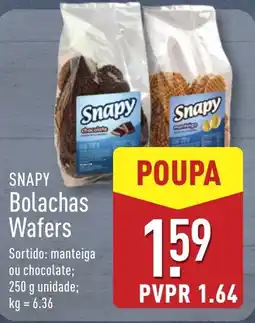 ALDI SNAPY Bolachas Wafers promoção