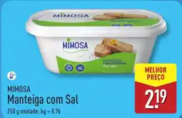 ALDI MIMOSA Manteiga com Sal promoção