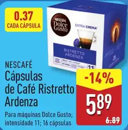 ALDI NESCAFÉ Cápsulas de Café Ristretto Ardenza promoção