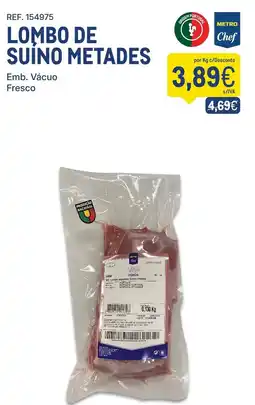 Makro Lombo de sui̇no metades promoção