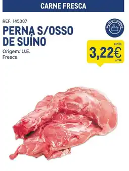 Makro Perna s/osso de suíno promoção