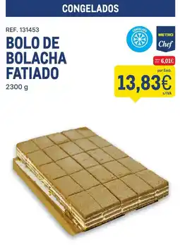 Makro Bolo de bolacha fatiado promoção