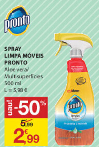 Spray Limpa Móveis Pronto 500ml