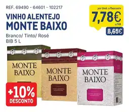 Makro Vinho alentejo monte baixo promoção