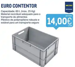 Makro Euro contentor promoção