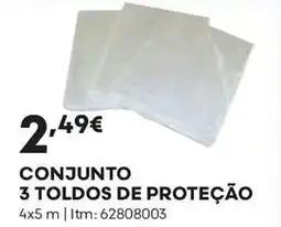 Bricomarché Conjunto 3 toldos de proteção promoção
