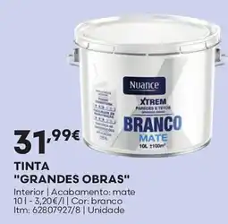 Bricomarché Tinta "grandes obras" promoção