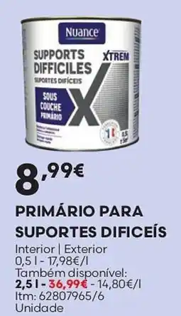 Bricomarché Primário para suportes dificeís promoção