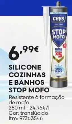Bricomarché Silicone cozinhas e banhos stop mofo promoção