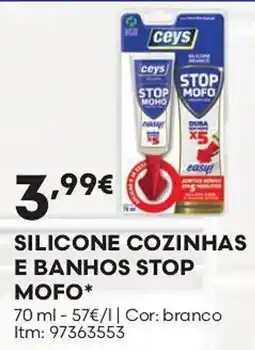 Bricomarché Silicone cozinhas e banhos stop mofo promoção