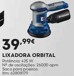 Bricomarché Lixadora orbital Potência: 425 W promoção