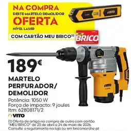 Bricomarché Martelo perfurador/ demolidor promoção