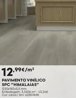 Bricomarché Pavimento vinílico spc "himalaias" 1220x182x3,5 mm promoção