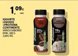 Continente Bom dia Iogurte líquido +proteina continente promoção