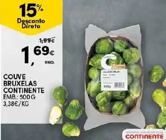 Couve Bruxelas Continente 500g