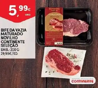 Continente Bife da Vazia Maturado Novilho 200g promoção
