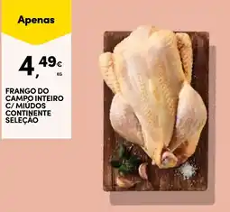 Continente Bom dia Frango do campo inteiro c/ miúdos continente seleção promoção