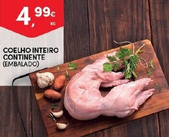 Continente Coelho Inteiro Continente promoção