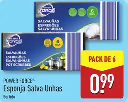 ALDI POWER FORCE Esponja Salva Unhas promoção