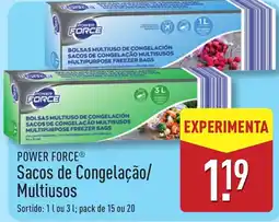 ALDI POWER FORCE Sacos de Congelação/ Multiusos promoção