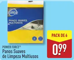 ALDI POWER FORCE Panos Suaves de Limpeza Multiusos promoção