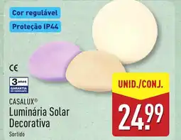 ALDI CASALUX Luminária Solar Decorativa promoção