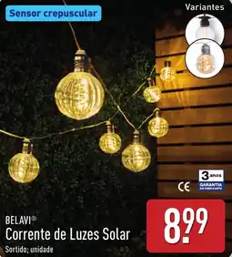 ALDI BELAVI Corrente de Luzes Solar Sortido; unidade promoção