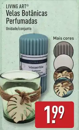 ALDI LIVING ART Velas Botânicas Perfumadas Unidade/conjunto promoção