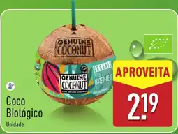 ALDI Coco Biológico promoção