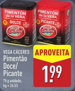 ALDI VEGA CÁCERES APROVEITA Pimentão Doce/ Picante promoção