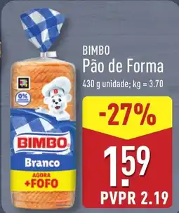 ALDI BIMBO Pão de Forma promoção